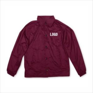 Chaqueta Cortavientos de Nailon con Cuello Alto y Recubrimiento, Precio de Fábrica 2025, Venta Caliente, Logotipo Personalizado para Hombre - Product Image 3
