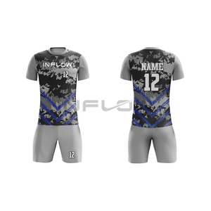 Camiseta de fútbol transpirable, camiseta de equipo, camiseta de fútbol 100%, tela de poliéster, camiseta de fútbol, productos de secado rápido para Club, logotipo personalizado - Product Image 2