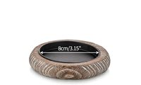 Bougeoir en bois décor de ferme-bougeoirs de pilier pour pièce maîtresse de table petit plateau Riser ensemble de 2 assiettes en bois rondes