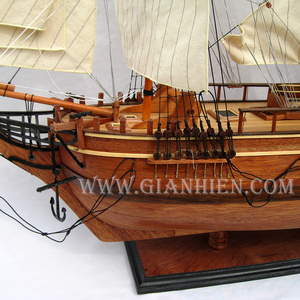 HMS โมเดลของที่ระลึกสำหรับเรือ,เรือจำลองงานฝีมือไม้ทรงสูง - Product Image 4