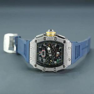 Alta calidad Iced Out DEF Lab Grown Diamond Watch Diamante incoloro Estilo hip hop Reloj de diamantes - Product Image 1