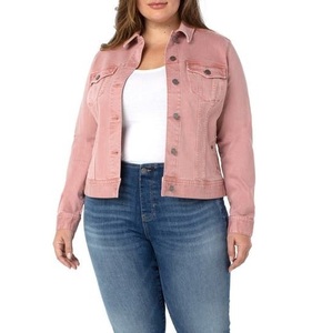Custom <b>Quilted</b> Denim Jackets for Women Breathable Woven Long Clothing with Embroidered Logo Directly Exported From BD - Product Image 6