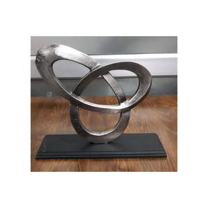 Escultura Metálica de Diseño Moderno para Decoración de Oficina, Pieza Decorativa de Aluminio para Sala de Estar - Product Image 1