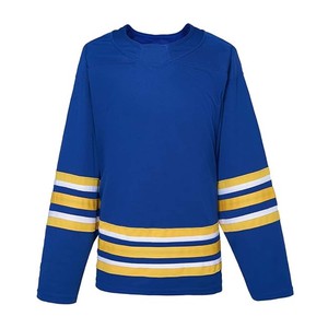 Maillot de hockey sur glace sublimé OEM en sergé avec broderie personnalisée LOGO - Product Image 2
