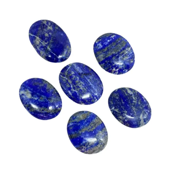 Lapis Lazuli Worry Stone Lapis Lazuli หินควอตซ์,หินปาล์มคริสตัลสำหรับนิ้วหัวแม่มือขายส่ง