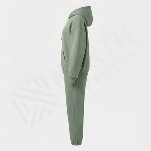 Ensemble de survêtement deux pièces pour femme, grande taille, sur mesure, pour le sport, la gym, le jogging, imprimé, en polaire doux, décontracté, vêtements de sport actifs - Product Image 3