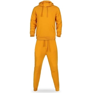 Streetwear Cotton Plain Tracksuits for Men Heavy Weight Sweatpants and Hoodie Set tracksuit for man, 100% cotton - Product Image 3