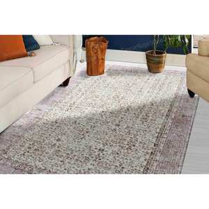 Floral Pattern Printed <b>Rug</b>: Vibrant Moroccan Design for Home,With Pile Soft <b>Rug</b> - Product Image 1