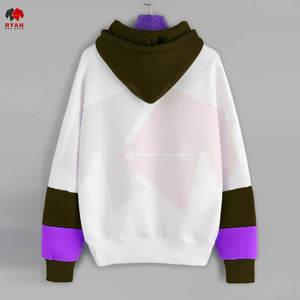 เสื้อฮู้ดผู้ชายแบบสั่งทำพิเศษ OEM และ ODM ดีไซน์หลายสีแบบต่อผ้า เสื้อฮู้ดแบบสวมหัวสำหรับฤดูหนาว ขายส่ง - Product Image 4