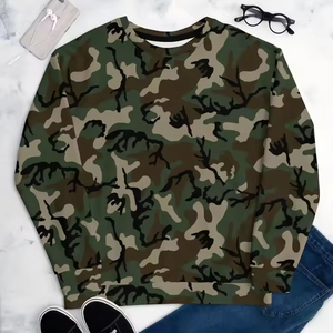 Sweat-shirt à manches longues pour homme, style camouflage, décontracté, col rond, pull-over léger, doux, uni, pour homme - Product Image 6