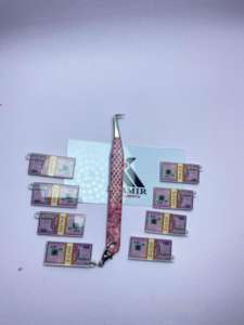 Kaamir-Pince à épiler professionnelle haute précision anti-magnétique en acier inoxydable à pointe lisse, volume de 10mm, pour la beauté - Product Image 3