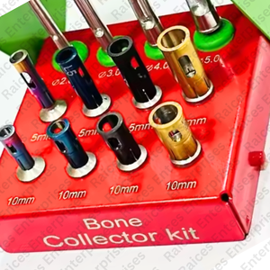 Kit de colector de hueso dental aprobado por la CE con tapones fabricante de chips de hueso de implante e instrumentos quirúrgicos para procedimientos de implantes dentales - Product Image 6