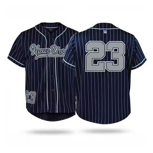 Customizable 100% Polyester <b>Baseball</b> Softball Jersey Fully Sublimated Team Wear Embroidered Logo Button Closure Plus Size - Product Image 1