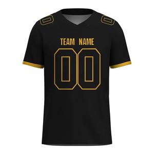 Camiseta Personalizada de Fútbol Americano para Adultos, Jersey de Sublimación Completa, Número de Nombre del Equipo, 100% Poliéster, Transpirable y con Cuello en V - Product Image 6