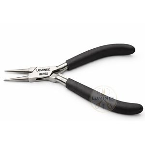 Pince à bec rond 5″ en acier inoxydable, outil de serrage de fil pour bijoux, poignée verte, précision, certifiée CE, fournisseur OEM - Product Image 4