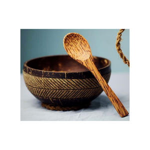 Bol en coquille de noix de coco Top vente artisanat fait à la main maison et cuisine prêt à expédier fabricant du Vietnam - Product Image 3
