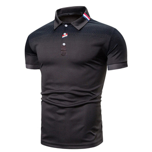 Golf deportivo de calidad superior para hombre para Polo, tela de punto transpirable, logotipo estampado personalizado, negocios sólidos en blanco para polos - Product Image 3