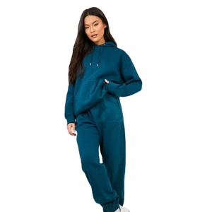 Survêtement en polyester et coton respirant pour femme Ensemble d'hiver Technics imprimés Taille Plus Caractéristique Type de bas Pantalon de survêtement Logo en polaire - Product Image 1