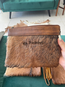Tradebyd Luxury Goat Skin Clutch Bolso de noche hecho a mano Diseñador Elegante Monedero para mujer - Product Image 3