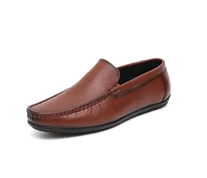 Туфли Мокасины коричневого цвета из натуральной кожи, новый дизайн, мужские туфли без шнуровки, очень мягкие кожаные туфли-лодочки лучшего качества