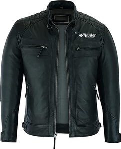 Chaqueta de cuero de moda personalizada para hombre al mejor precio, chaqueta de cuero de moda hecha en Pakistán, chaqueta elegante y elegante para hombre - Product Image 1