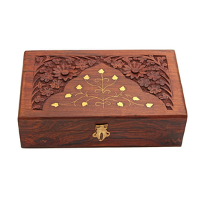 Boîte de rangement en bois décorative faite à la main organisateur de bijoux personnalisé en gros pour l'organisation de stockage de bureau de cuisine à domicile - Product Image 3