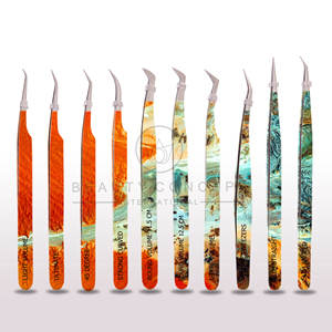 Colorful Lash Extension Tweezers with Ultra Fine Pointed Tips Steel Metal Material for Delicate Lash Work Volume Lash Extensions - Product Image 3