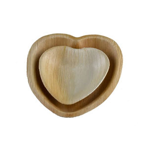 Bols jetables en forme de cœur de haute qualité Vaisselle biodégradable écologique pour le service de nourriture pour les mariages et les fêtes - Product Image 3