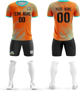 Ensemble de vêtements de football personnalisés de haute qualité 2026 avec logo, maillot de football américain pour adultes avec découpe automatique spéciale, 100% polyester - Product Image 4