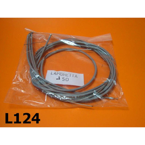 Juego de cables interiores y exteriores grises Lambretta J 50-100-125cc - Product Image 1