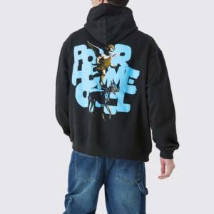 Clothing Manufacturers 2025 Custom Men's Oversize Heavyweight Pullover Hoodie Cotton Blended Puff Printing Winter 3D Pattern - Product Image 1