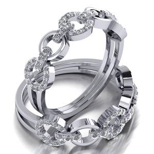 Anillo VVS Moissanite de diamante redondo para mujer, banda Original de Plata de Ley 925, chapado en rodio para boda o fiesta - Product Image 2