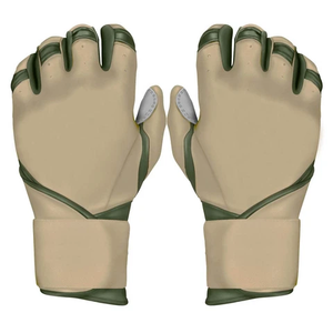 Gants de baseball personnalisés avec logo, pour lanceur et frappeur, OEM, unisexes, isolés, avec paume en cuir pleine surface - Product Image 1