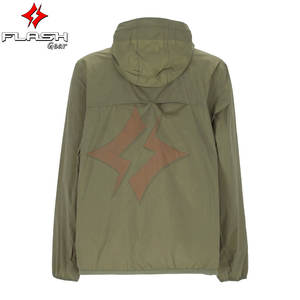 แจ็กเก็ตมีฮู้ดสำหรับเดินทางทุกสภาพอากาศของผู้ชายเสื้อกันลมน้ำหนักเบาปรับแต่งได้เปลือกรถจักรยานยนต์กันน้ำระบายอากาศขนาดพิเศษ - Product Image 3