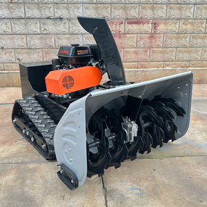 Remote Control Track <b>Snow</b> <b>Sweeper</b> Gasoline Engine <b>Snow</b> Blower Road <b>Snow</b> Plow Municipal Cleaning Machine Yellow - Product Image 6
