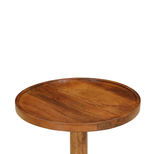 Ensemble de 2 tables d'appoint en bois massif finition brun moderne pour chambre à coucher, salon, bureau à domicile et hôtel - Product Image 3