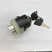 Interrupteur d'allumage 701/80184 701-80184 70180184 pour pelle hydraulique JCB140 JS130 JCB220 et chargeuse-pelleteuse avec 2 clés