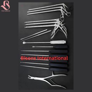 Ensemble d'instruments chirurgicaux pour discectomie antérieure de la colonne vertébrale Bisons International, en acier inoxydable, outils de neurochirurgie orthopédique, CE - Product Image 3