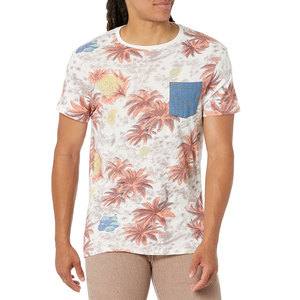 T-shirts à manches courtes pour hommes, imprimés par sublimation, respirants, écologiques, de haute qualité, polyester/coton, design personnalisé - Product Image 1