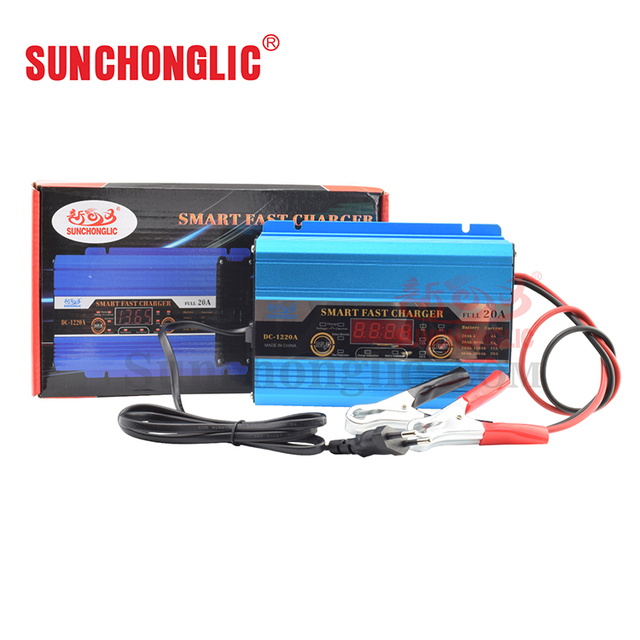 Sunghonglic Smart Battery Three-Phase Charging Mode Adjustable Charging Current 4A/8A/12A/20A/30A for Car Use