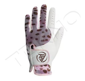 Vente directe d'usine Gants de golf personnalisés Respirant Cabretta Leather Full Color Design Your Own Logo Véritable Leather Sports - Product Image 4