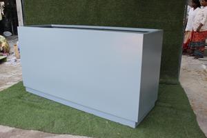 Jardinière rectangulaire en FRP résistante aux intempéries, style classique, légère, pour jardin, maison, allées, bureaux et zones vertes - Product Image 6