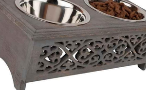 Bols surélevées réglables en bambou pour chien Comederos Para Perros assiette en bois pour chien bols pour animaux de compagnie mangeoires pour chiens, nouvel arrivage - Product Image 2