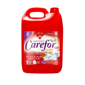 Wäscheprodukte Carefor rotes flüssiges Reinigungsmittel 5000 ml rotes rosa hohe mittlere niedrige Schaumstoffduft blumenbekleidung Reinigungsmittel