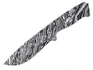 Couteau de chasse en acier damas fait main lame vierge couteau de poche fixe OEM personnalisable pour usage industriel et cuir - Product Image 4