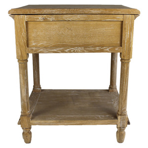 Table de chevet industrielle de style vintage avec rangement pour chambre à coucher Table d'appoint de salon antique en bois - Product Image 3