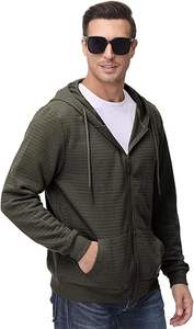 Sudadera con capucha de moda para hombre, Sudadera ligera con cremallera y diseño personalizado, chaqueta de calle cómoda para hombre, Sudadera con capucha elegante - Product Image 4