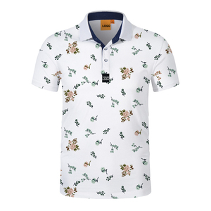 Poliéster de alta calidad para hombres para camisetas de polo Impresión de bordado personalizado Diseños básicos en blanco de gran tamaño Tela de punto al por mayor - Product Image 1
