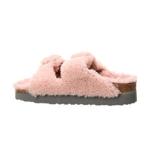 Para Birkenstock Papillio Teddy Crystal Rose para Arizona con hebilla grande, forro de piel sintética de borrego, talla 7 - Product Image 2