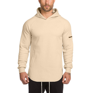 High <b>Tech</b> Quality New Design Men's Pullover Slim Fit Sweatshirt Raglan Sleeve Pocket Hoodies - Product Image 3